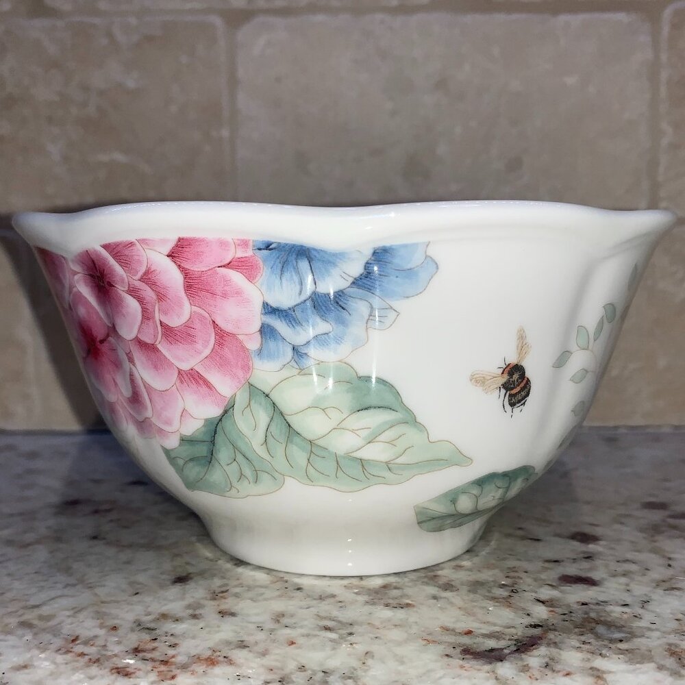 Lenox Butterfly Meadow Hydrangea Rice Bowl NWT
